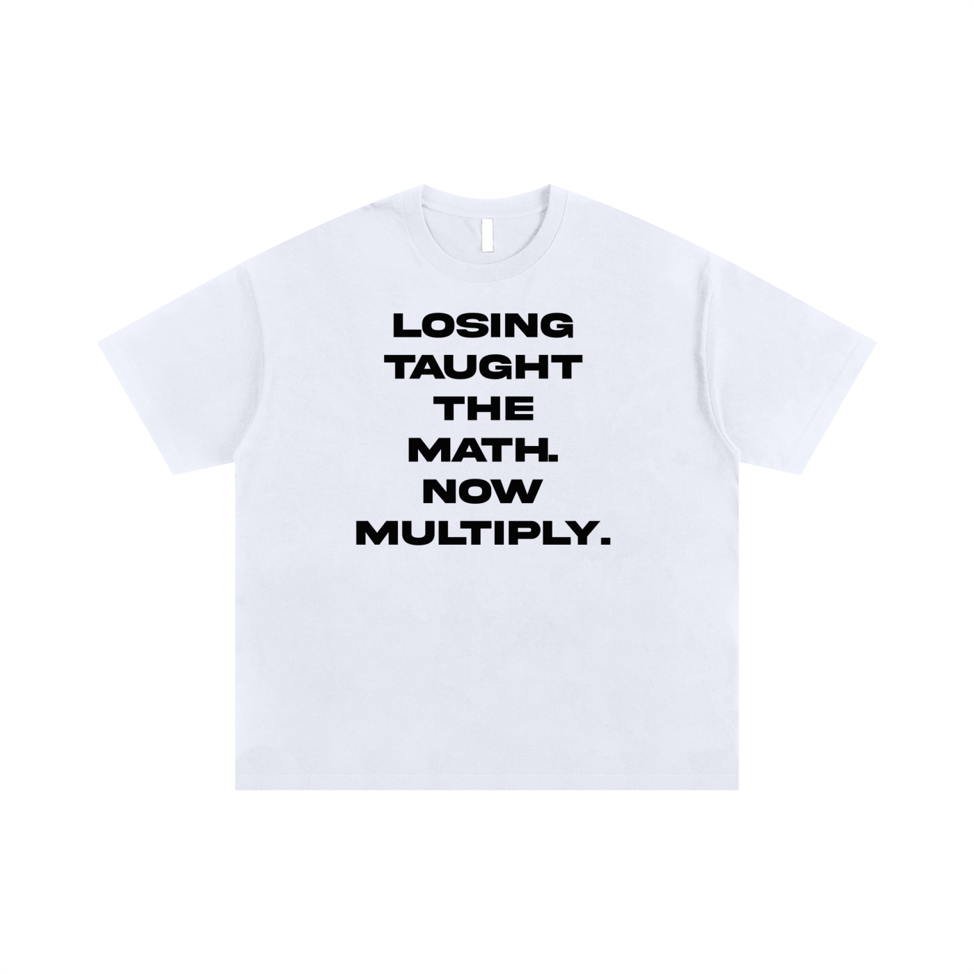 NOW MULTIPLY WHITE T-SHIRT